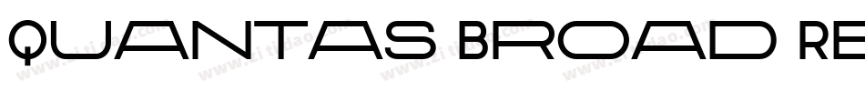 Quantas Broad Regular字体转换